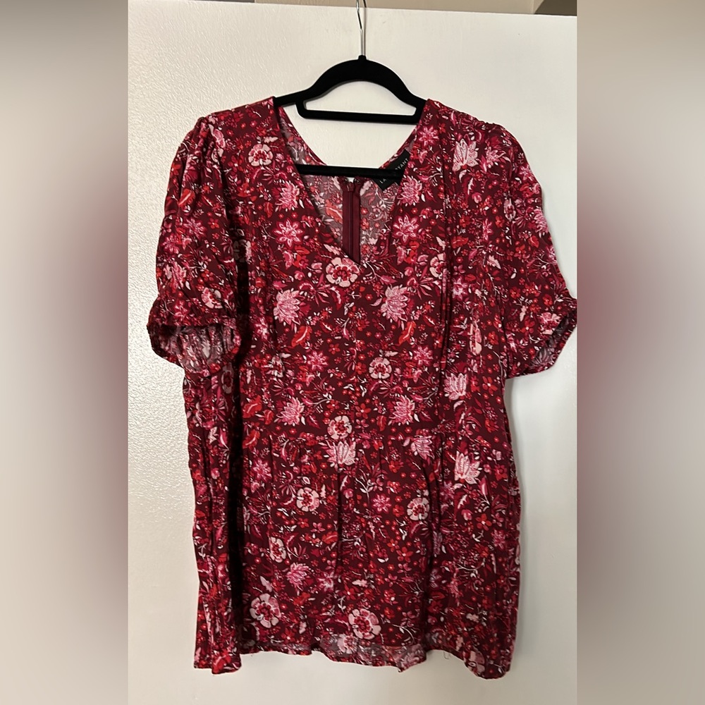 Lane Bryant Floral Peplum Top